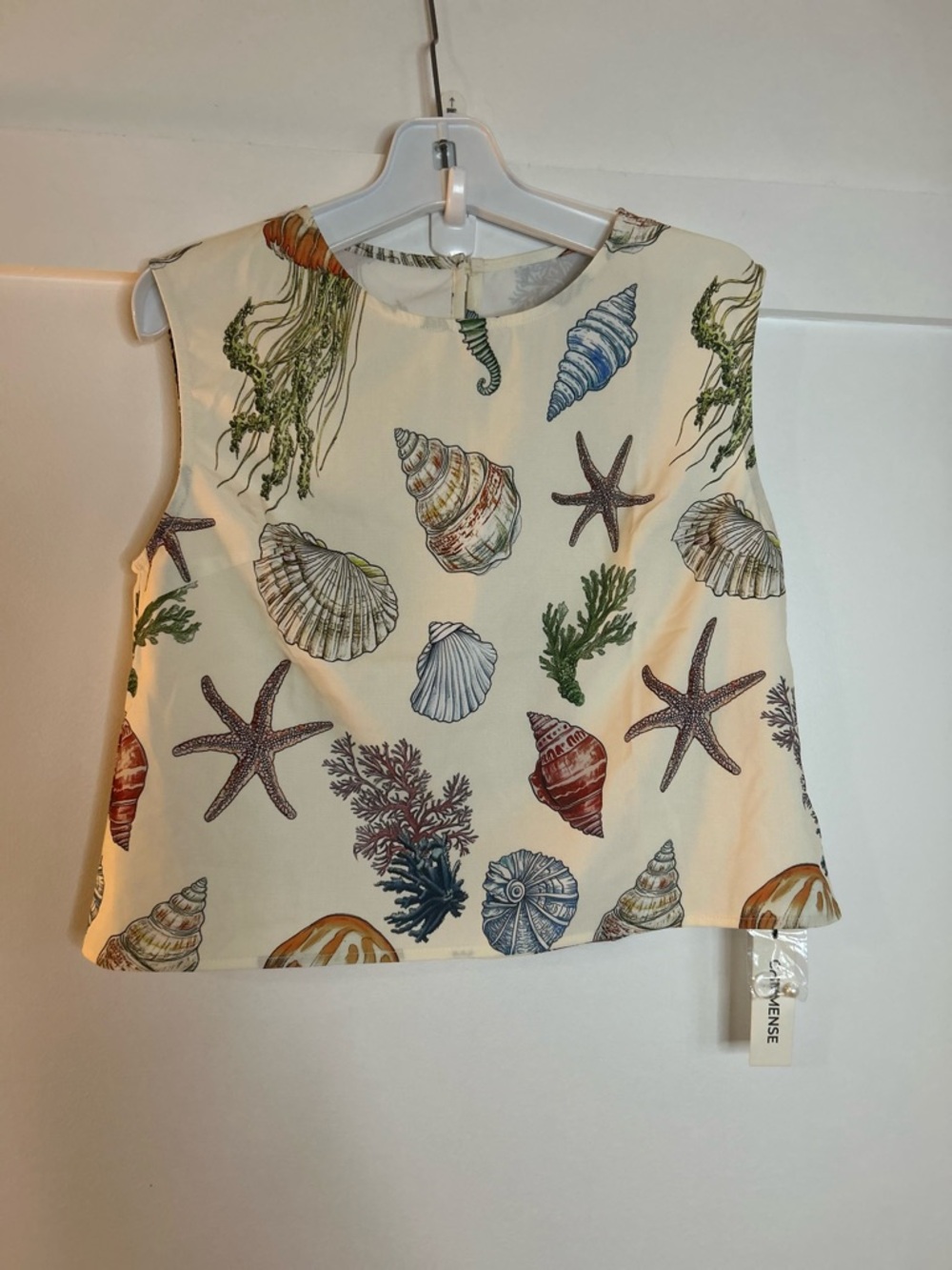 Commense Seashell & Starfish SET High Waist Shorts & Blouse - Picture 2 of 14